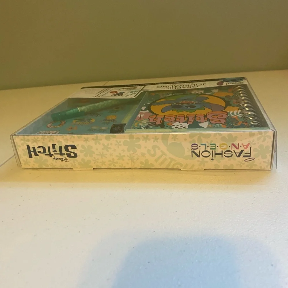 Disney Stitch Graphic Journaling Design Set - Teal & Yellow